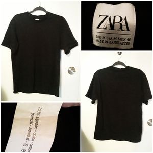 Zara Men's Black Teeshirt